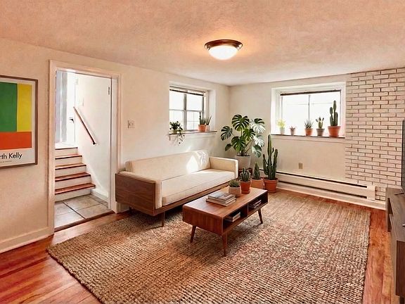 Living room with staging