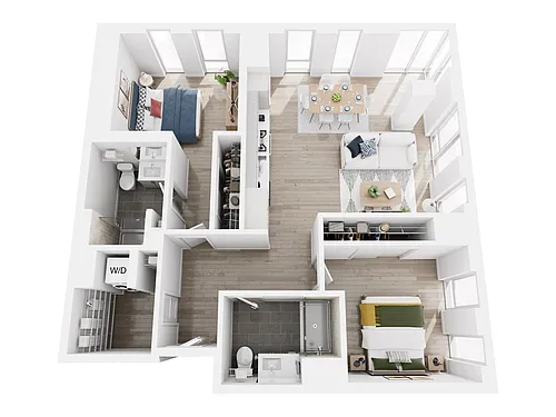 Floor plan 2x2 Floor Plan 7