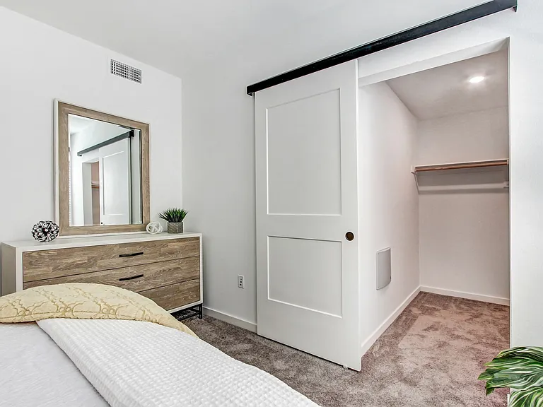 Plush carpet in bedrooms