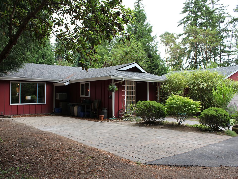 View of front of home showing large patio