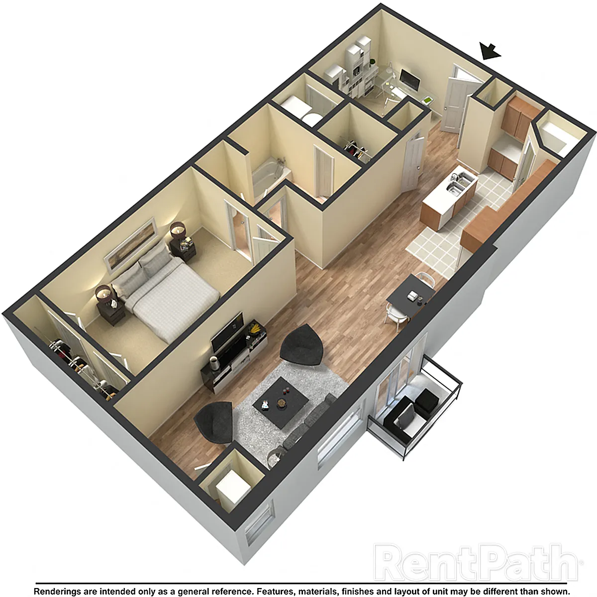 Floor plan 1X1