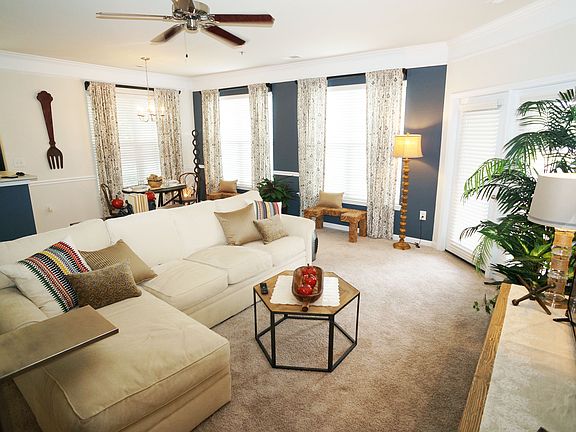 Living Room in 2 Bedroom Model