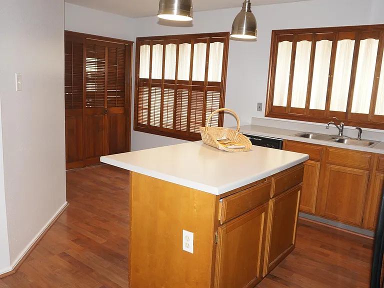Kitchen with gas stove