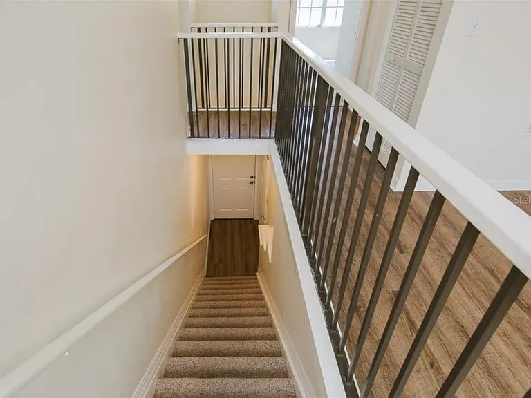 Stairs from garage - Living space on second floor