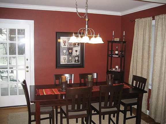 Large dining area with access to full backyard deck