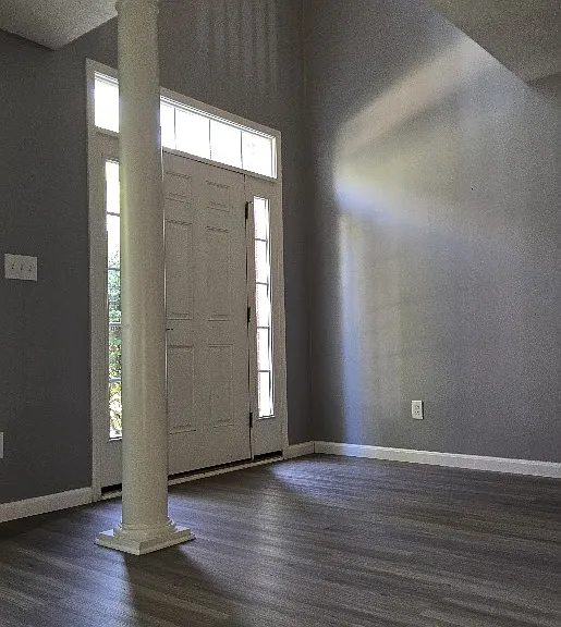 freshly renovated hard floor