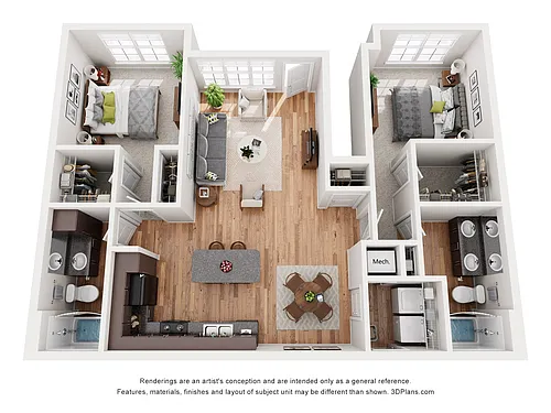 Floor plan Woodward