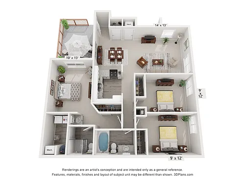 Floor plan Crown - Renovated
