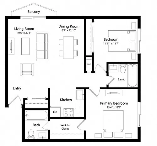 Floor plan B7-P