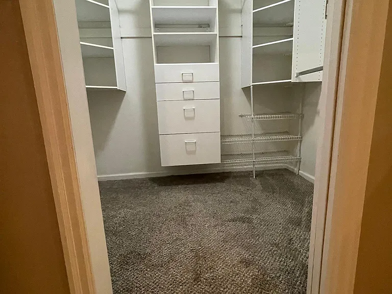 Master walk in closet