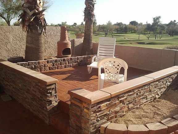 Raised Patio overlooking golf course