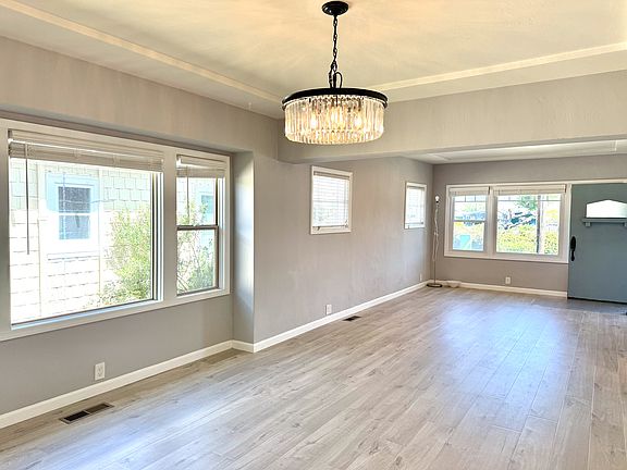 Living room and dining room
