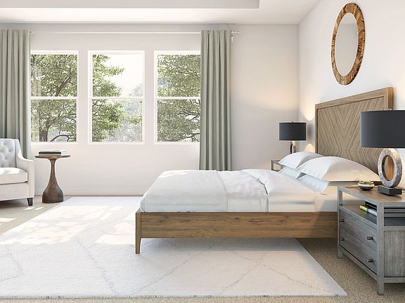 Spacious primary suite