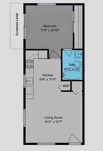 Floor plan One Bed