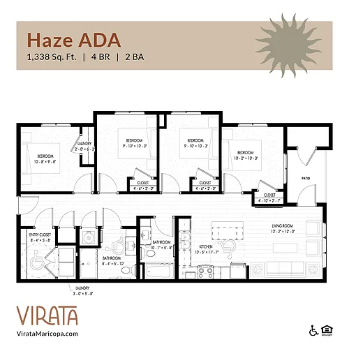 Floor plan Haze ADA
