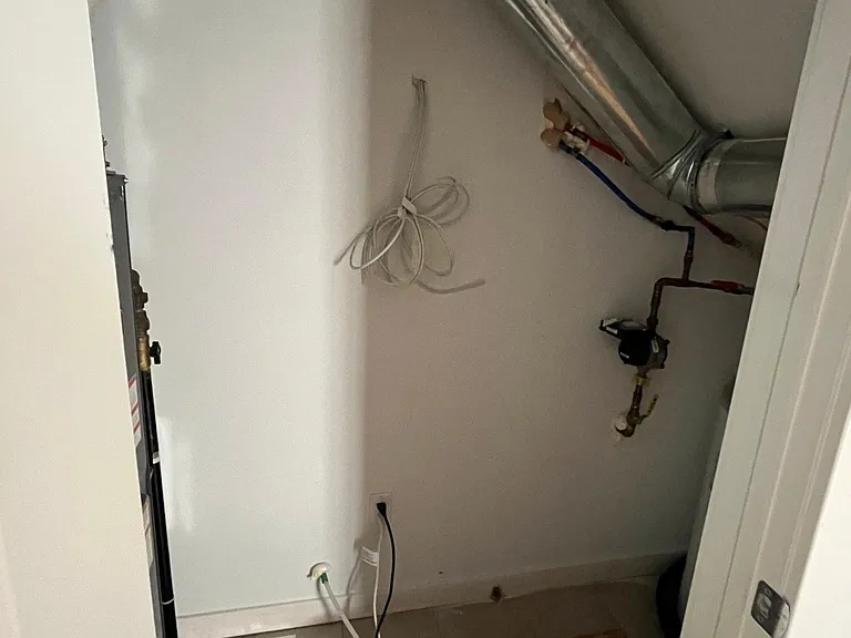 Storage closet in kitchen
