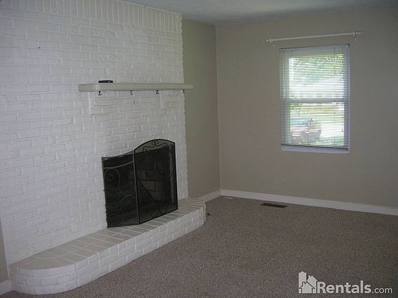 Living room with fireplace