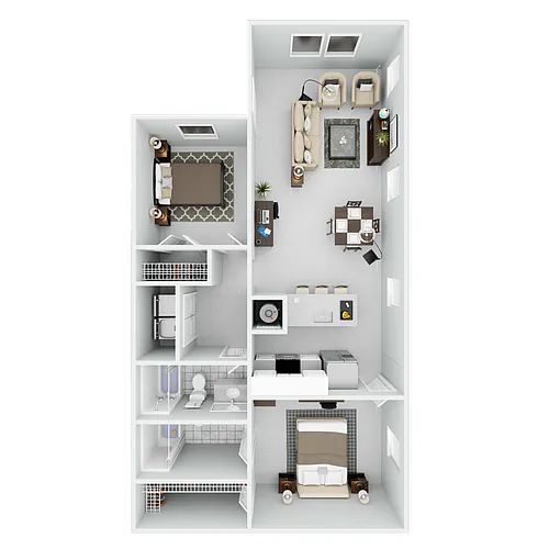 Floor plan Chisholm Pointe - 2 Bed 2 Bath