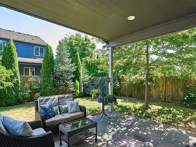 Covered patio.