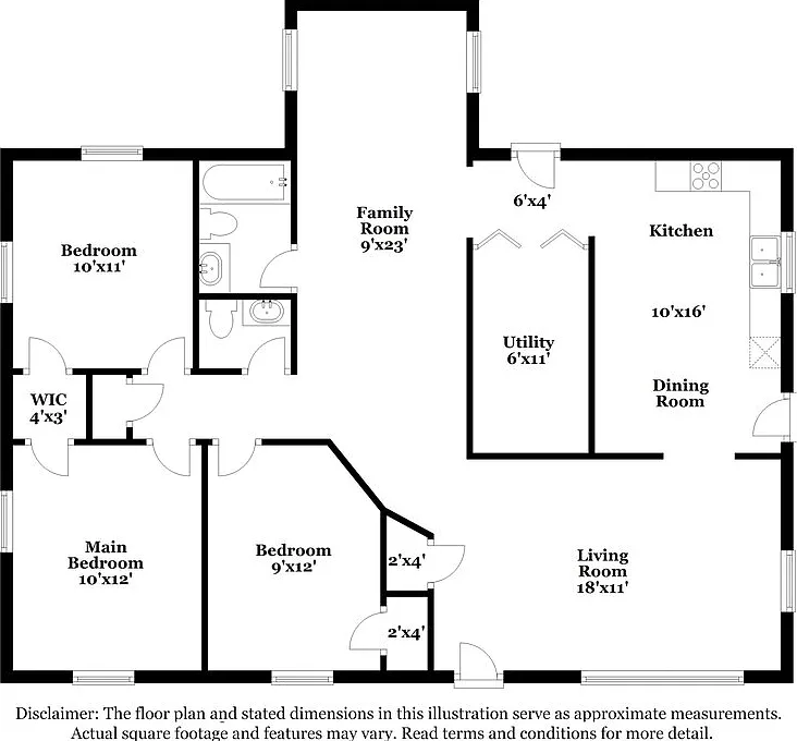 3 bed, 1.5 bath, 1218 sqft, $1,725 — Photo 2