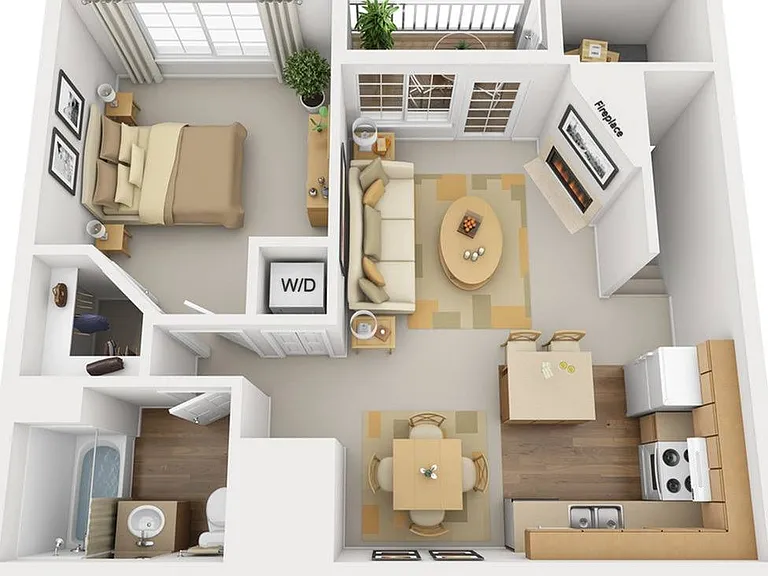 1 Bedroom | 1 Bath | 822 SF 1 Bedroom | 1 Bath | 822 SF