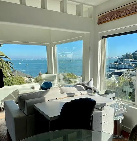 Desk area and view