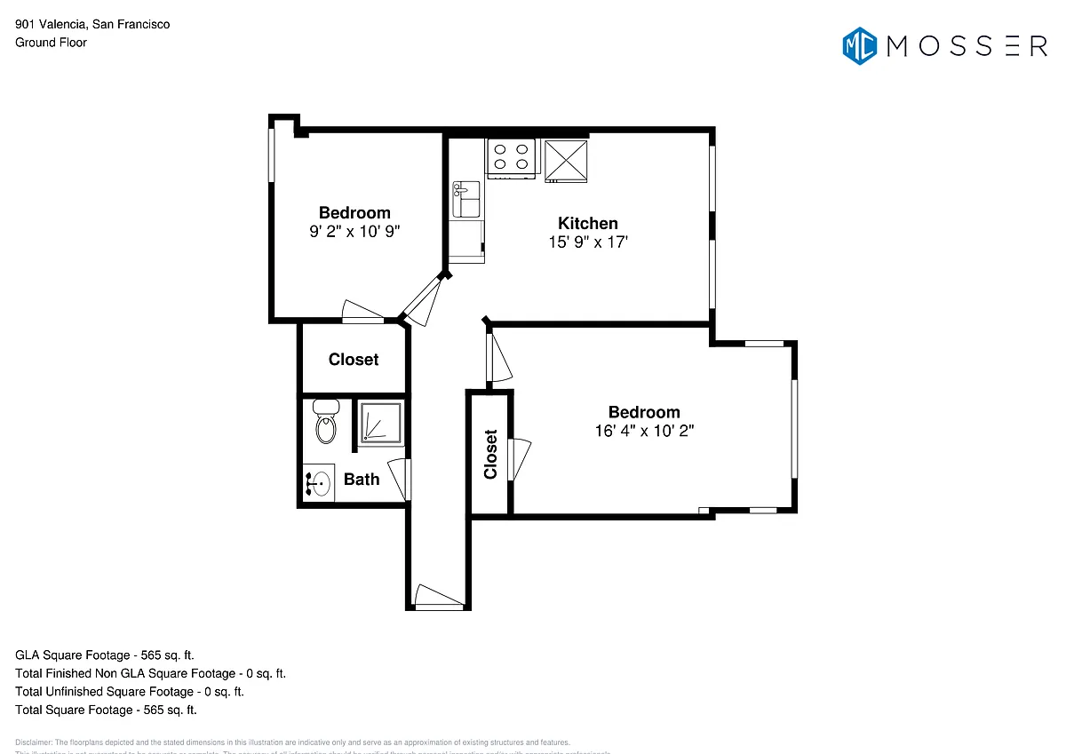Floor plan 1 Bedroom - Plan 1
