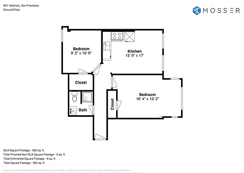 Floor plan 1 Bedroom - Plan 1