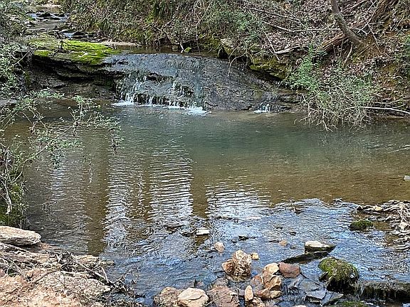 Creek with waterfalls