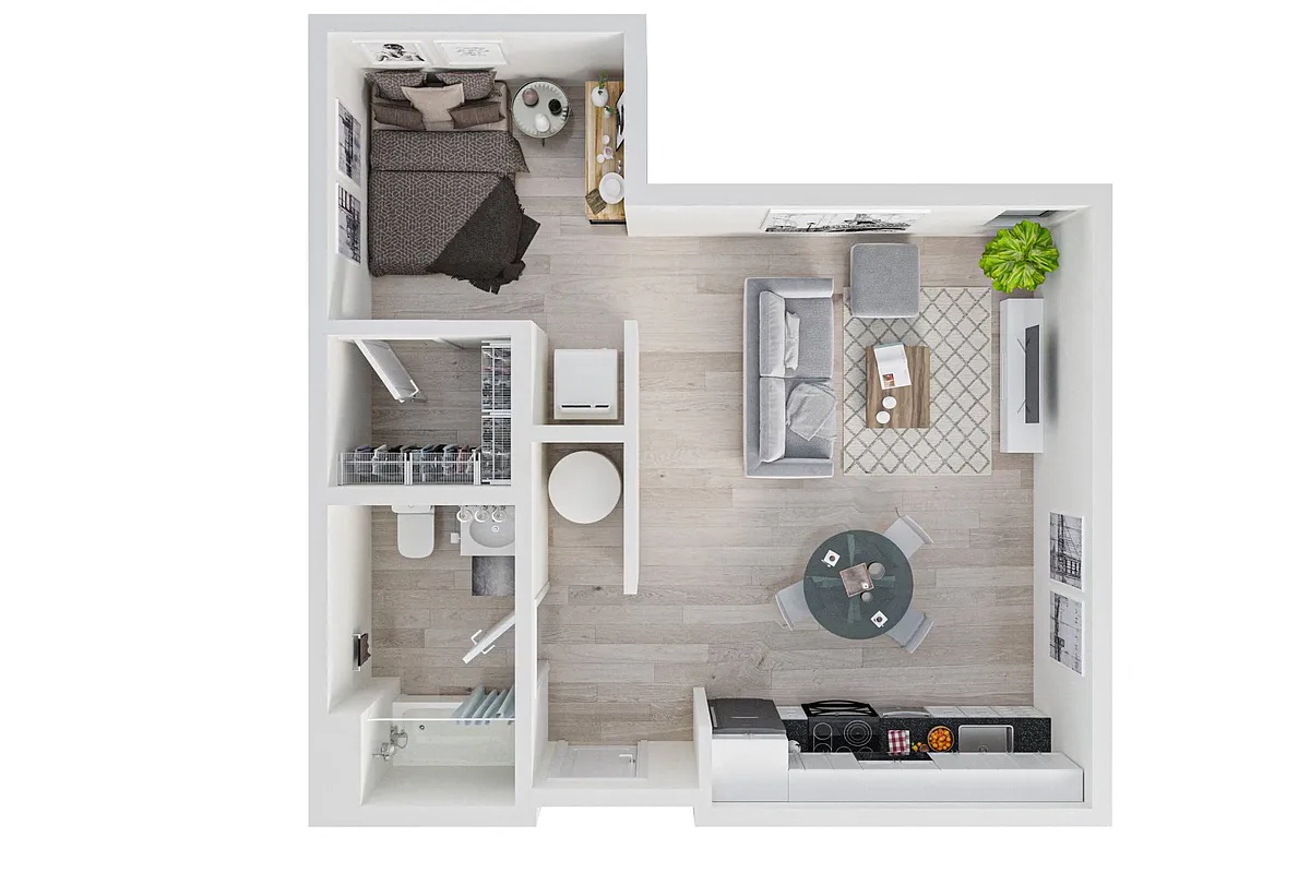 Floor plan Studio B