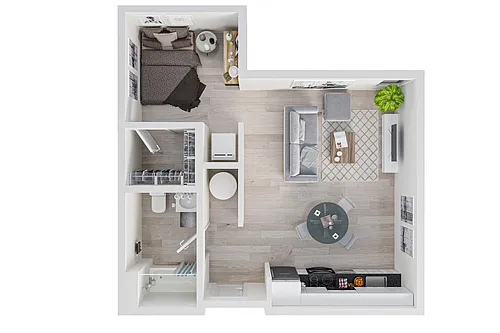 Floor plan Studio B