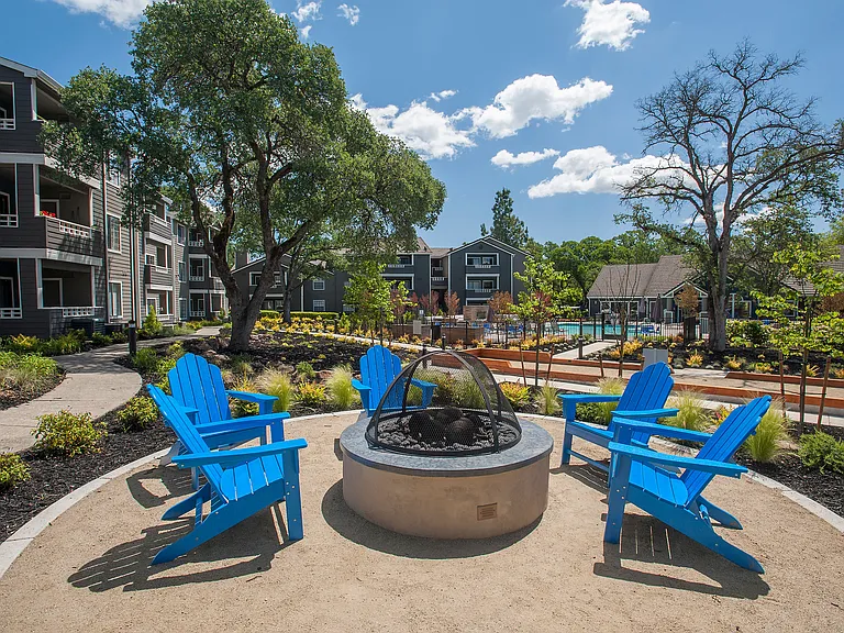Gather around the firepit for cozy nights and conversation.