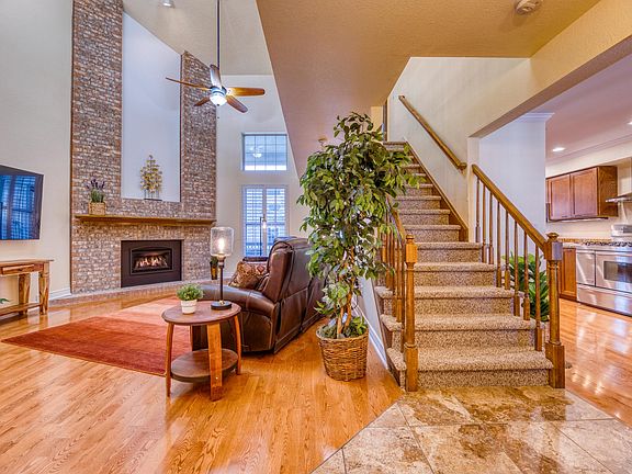 View from entryway - Living Room and Kitchen