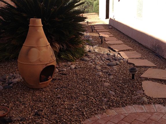 side courtyard to back view