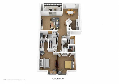 Floor plan The Bradford (3D Tour)
