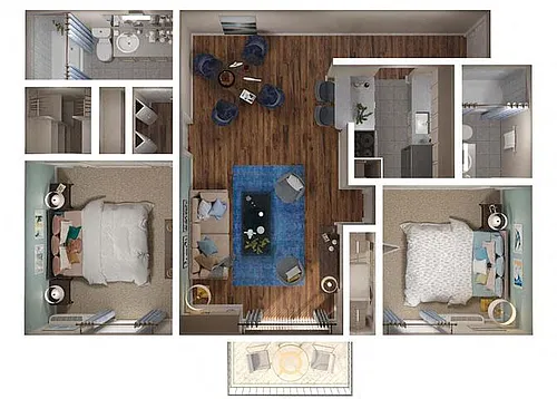 Floor plan Sauganash