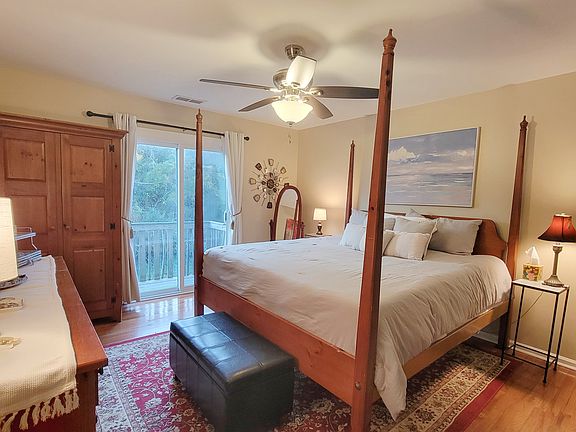 Primary bedroom is very spacious; this is a king bedroom set