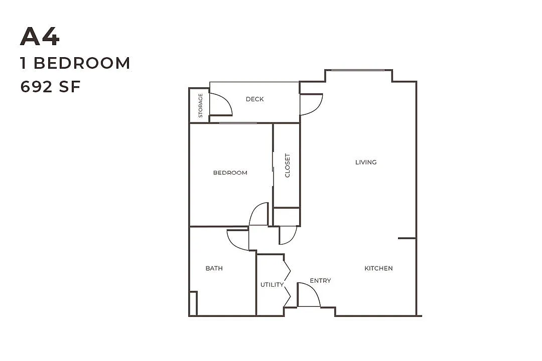 Floor plan 1X1 A4