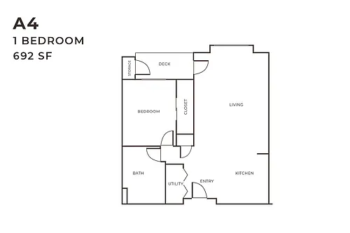 Floor plan 1X1 A4