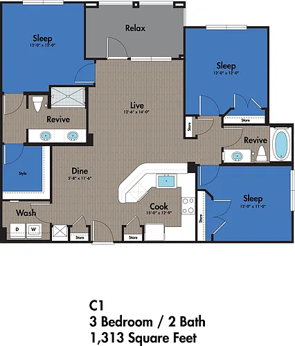 Floor plan C1