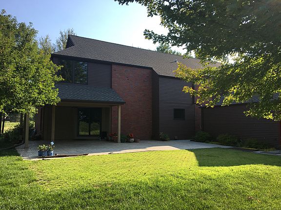 Stamped concrete patio