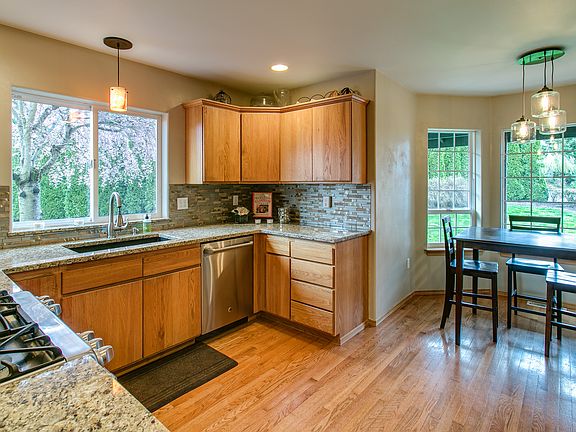 Breakfast nook in kitchen