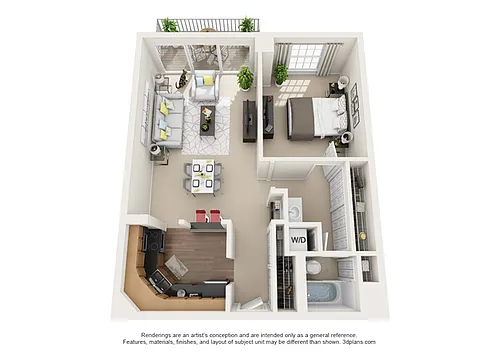 Floor plan Toulon - North