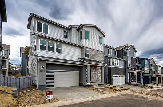 Brand new single family with two car oversized garage.