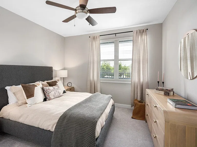 Primary bedroom with ample natural light
