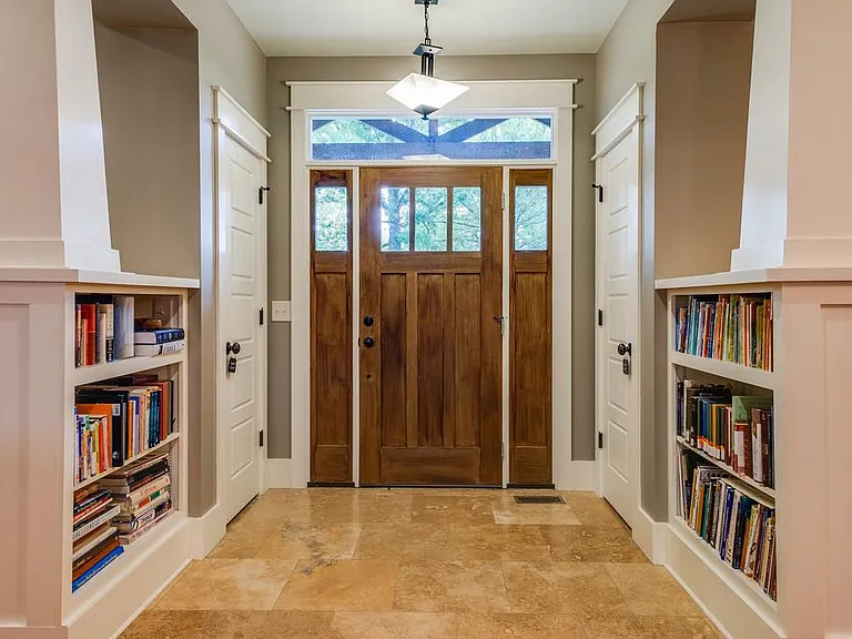 Front foyer. The two closets are owners' closets.