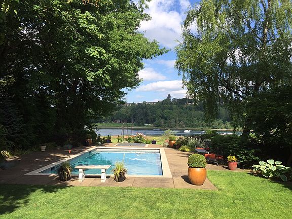 Pool & spa overlook river