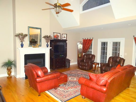 Den with Vaulted Ceiling