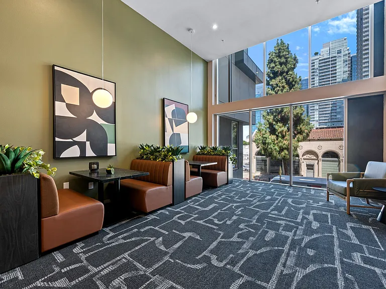 Resident Lounge Space at G12 Apartments in Los Angeles, CA 90015