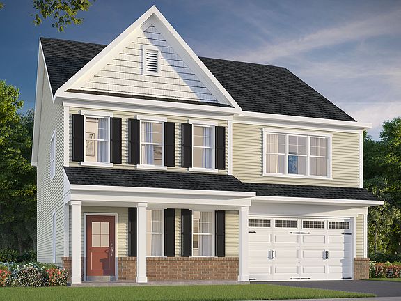 Elevation 4 of the Beckham a home design at Lakeside at Trappe by Brookfield Residential